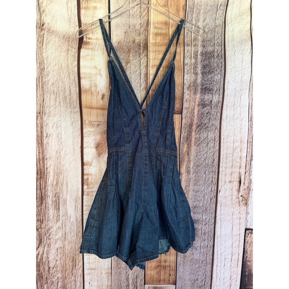 Free People We The Free Nostalgia Ultra-Shortalls Romper Adirondack XS NWT